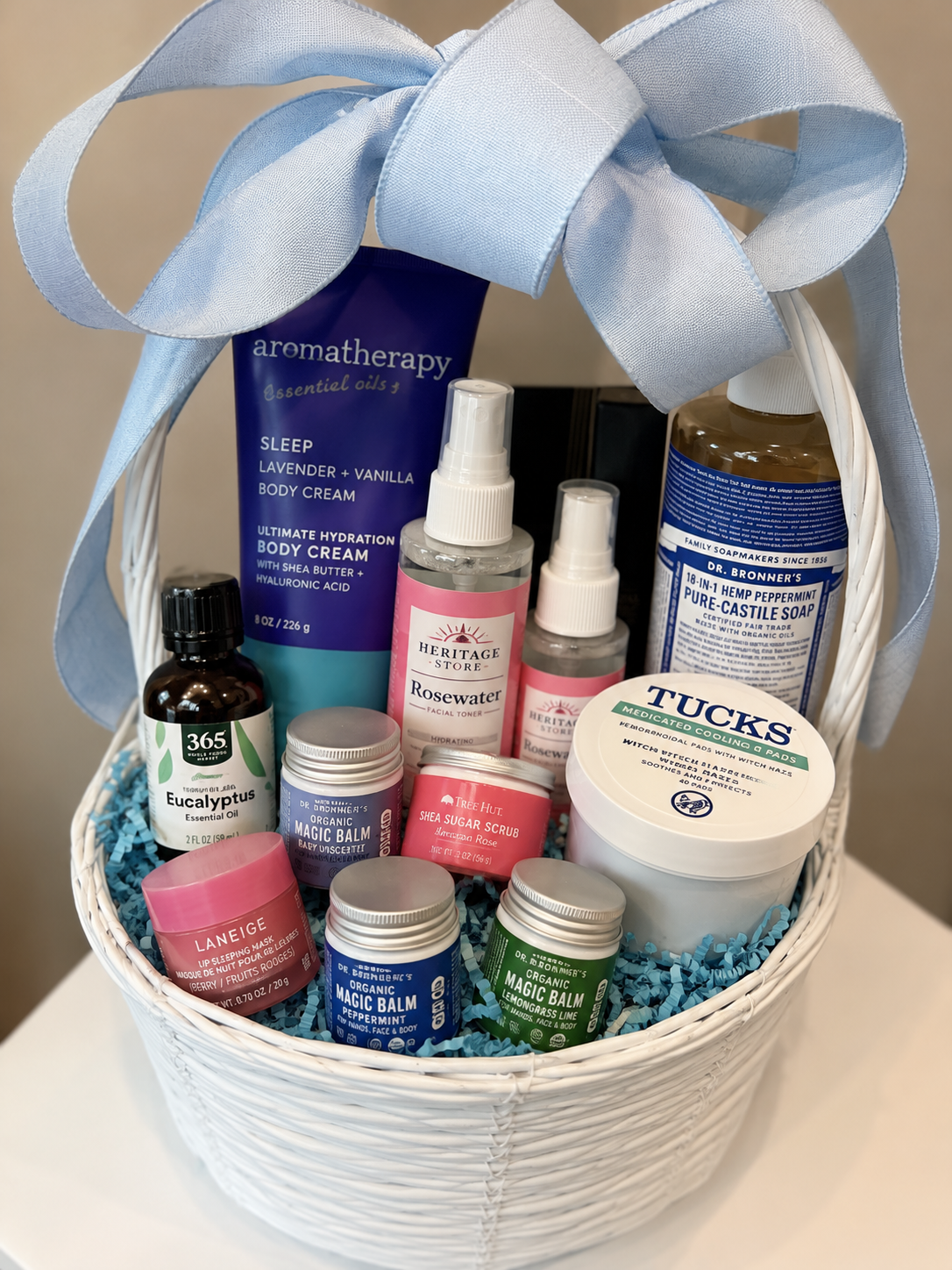 Postpartum gift basket