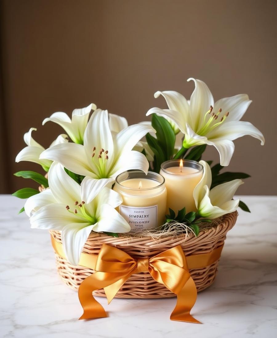 Sympathy gift basket